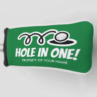 Loch in einem personalisierten Golfputter