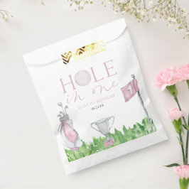Loch in einem rosa Golf 1. Geburtstag Party Geschenktütchen