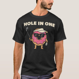 Loch-in-Eins-lustiger-Golf-Donut-Cartoon T-Shirt