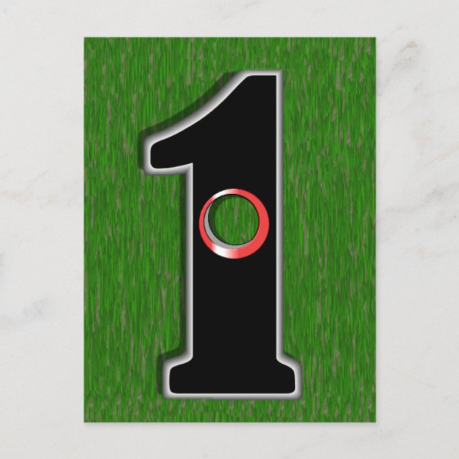 Loch in eins! postkarte (Vorderseite)