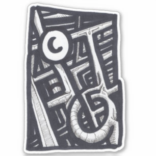 Loch in One? Aufkleber