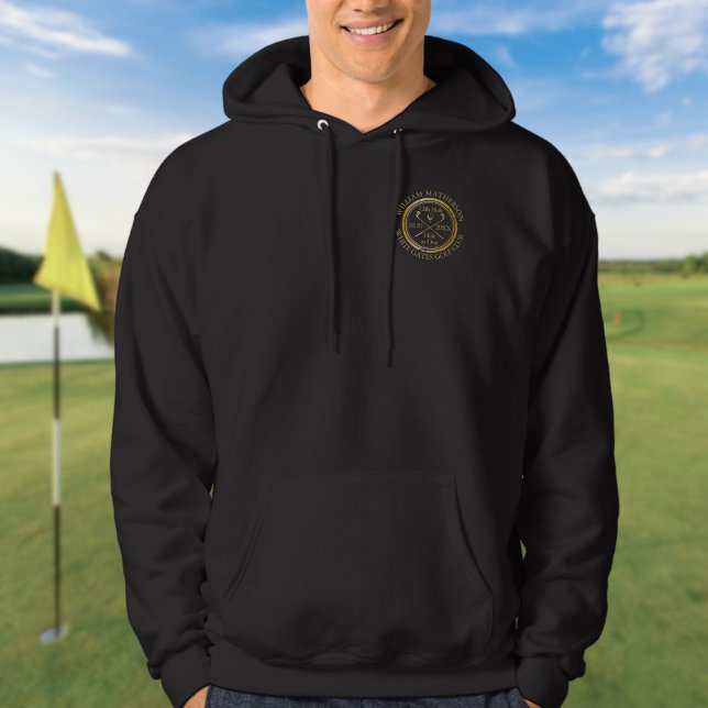 Loch in One Classic Gold Golf Personalisiert Hoodie (Hole in One Classic Gold Golf Personalised Hoodie)