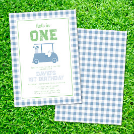 Loch in One Par T-Shirt Junge 1. Geburtstag Einladung