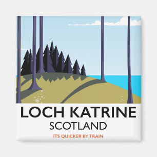 Loch Kattrine Schottland Reiseplakat Magnet
