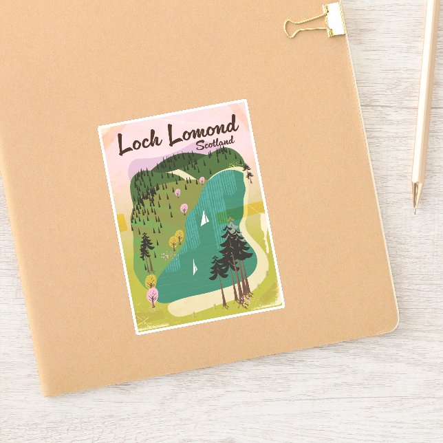 Loch Lamond Scotland Aufkleber (Notizbuch)