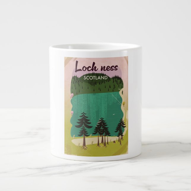 Loch Lamond Scotland Jumbo-Tasse (Vorderseite)