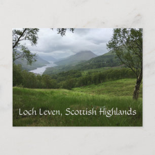 Loch Leven Vista, West Coast of Scottish Highlands Postkarte