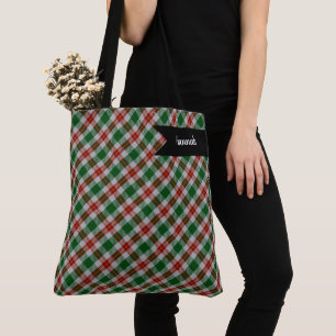 Loch Lomond Regional Grün und Marinekariert Tasche