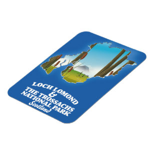 Loch Lomond & The Trossachs Nationalpark-Karte Magnet