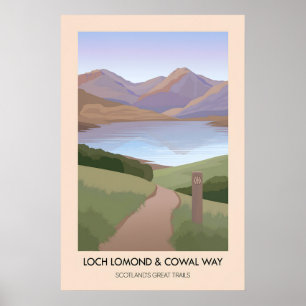 Loch Lomond und Cowal Way Scotlands Great Trails Poster