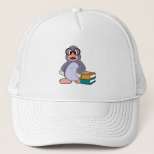 Loch mit Brillen & Büchern Truckerkappe