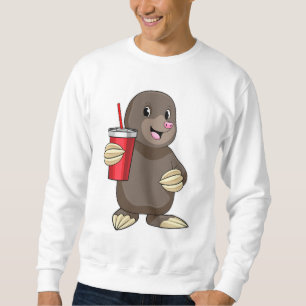 Loch mit Drink-Tasse Sweatshirt