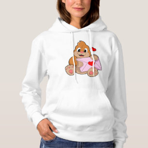 Loch mit Herzumschlag Hoodie