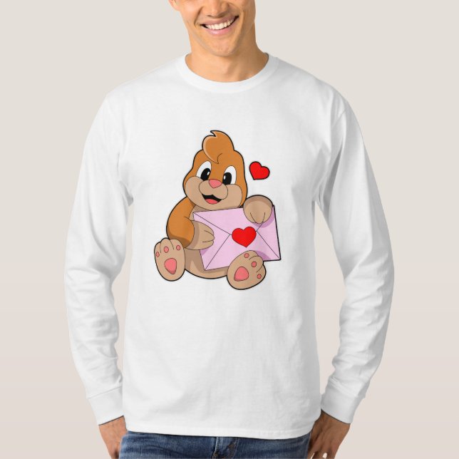 Loch mit Herzumschlag T-Shirt (Vorderseite)