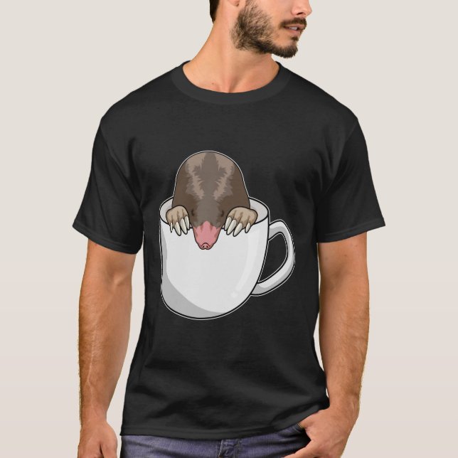 Loch mit Kaffee-Tasse T-Shirt (Vorderseite)