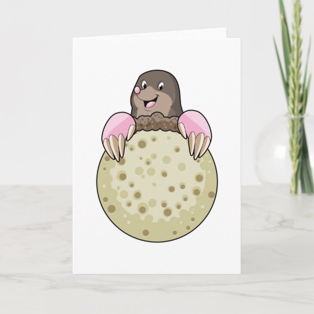 Loch mit Mond Karte (Vorderseite)