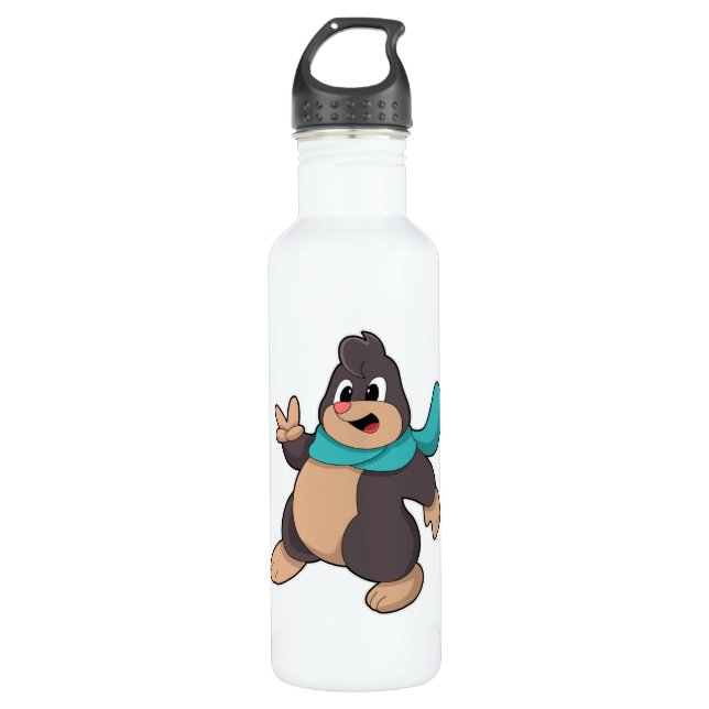 Loch mit Scarf Edelstahlflasche (Vorderseite)