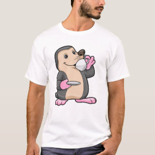 Loch mit Tasse Kaffee & Saucer T-Shirt