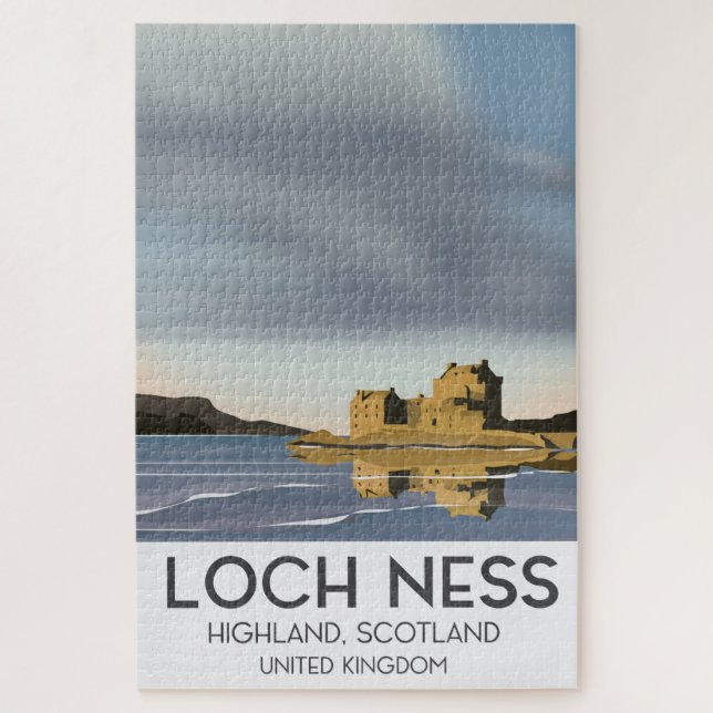 Loch Ness, Highlands, Schottland Reiseplakat (Vertikal)