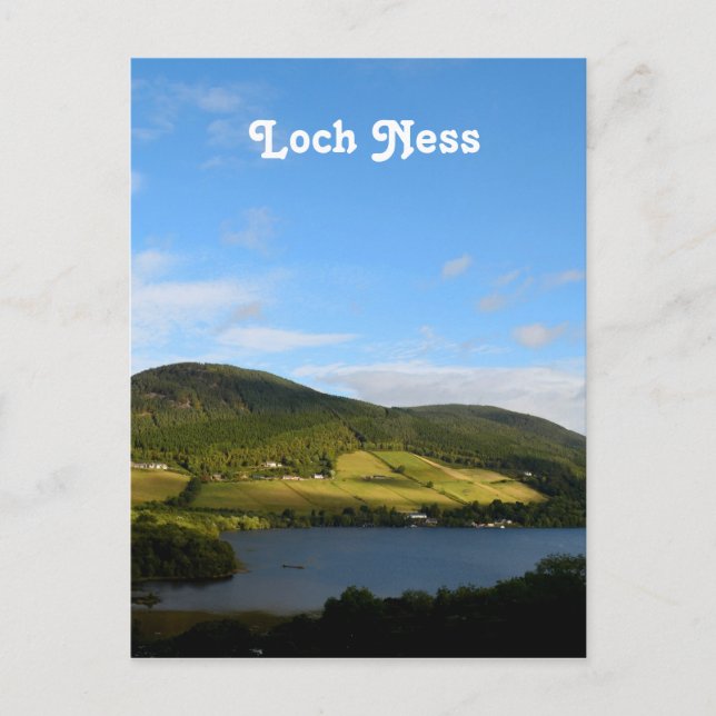Loch Ness in Schottland Postkarte (Vorderseite)