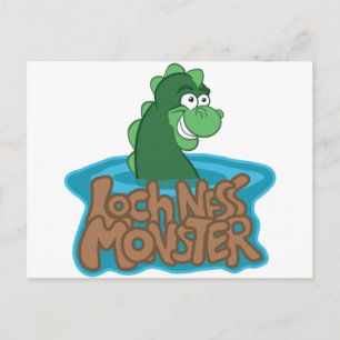 Loch Ness Monster Cartoon Postkarte
