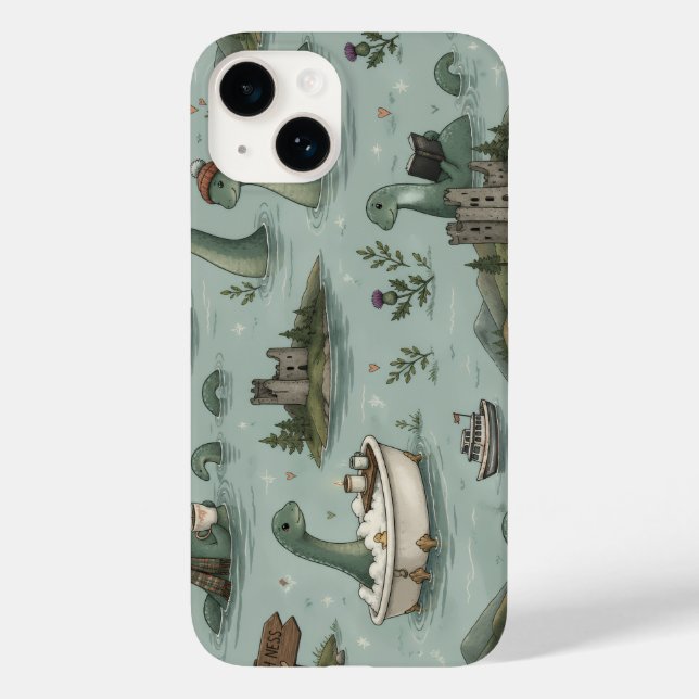 Loch-Ness-Monster Case-Mate iPhone 14 Hülle (Rückseite)