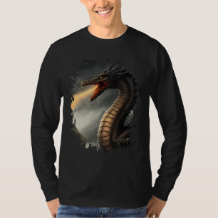 Loch Ness Monster der feuerspeiende Drache T-Shirt