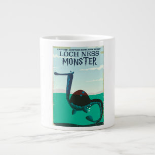 Loch Ness Monster lustiger Reiseplakat Jumbo-Tasse