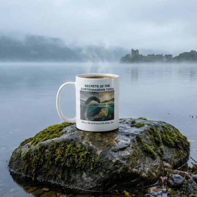 Loch Ness Monster Myth | Whimsigoth Folklore Kaffeetasse (Loch Ness Monster Nessie Ceramic Mug Gift. Scottish Folklore Niseag Star Jelly Witchlight Guardian)