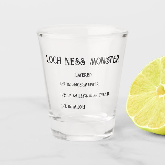 Loch ness monster nouveauté verre tourné (Devant)