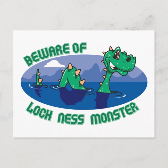 Loch Ness Monster Postkarte (Vorderseite)
