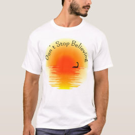Loch Ness Monster Tasse "Hör nicht auf zu glauben" T-Shirt