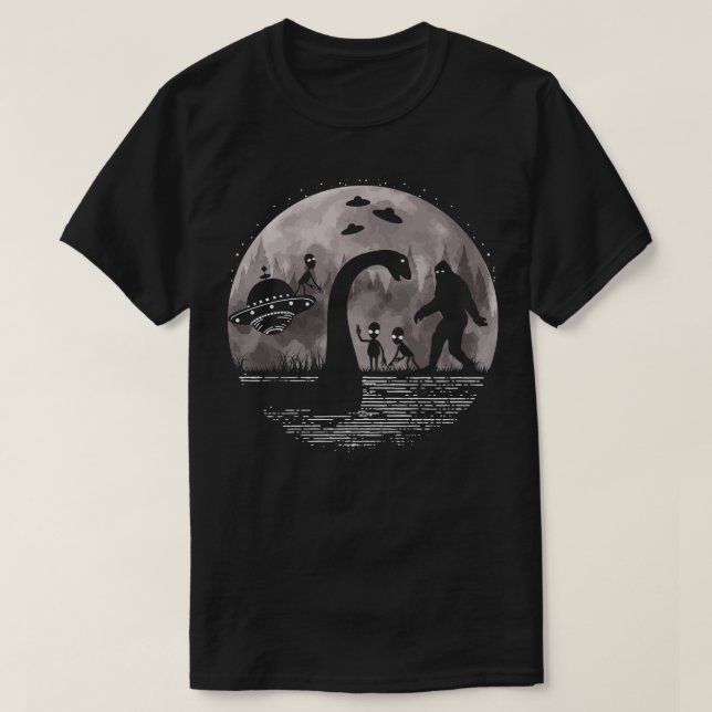 Loch Ness Monster und s 7 T-Shirt (Design vorne)