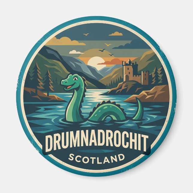 Loch Ness Schottland Magnet (Vorne)