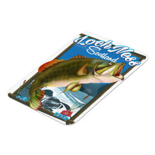 Loch Ness Scotland Reiseplakat Magnet