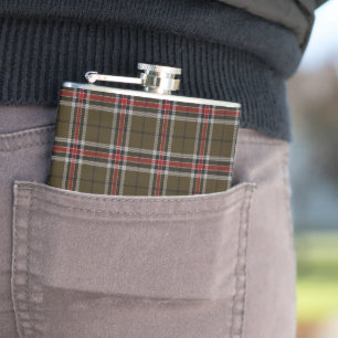 Loch Ness Tartan Schottischer Plaid Trinkflasche Flachmann