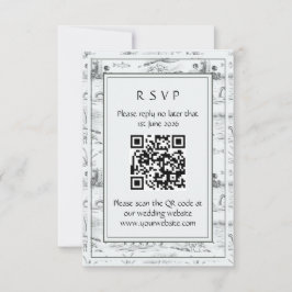 Loch Ness Toile RSVP Karte