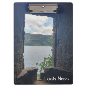 Loch Ness von Urquhart Castle aus gesehen Klemmbrett
