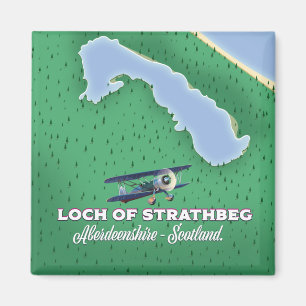 Loch of Strathbeg Aberdeenshire Schottland Karte Magnet