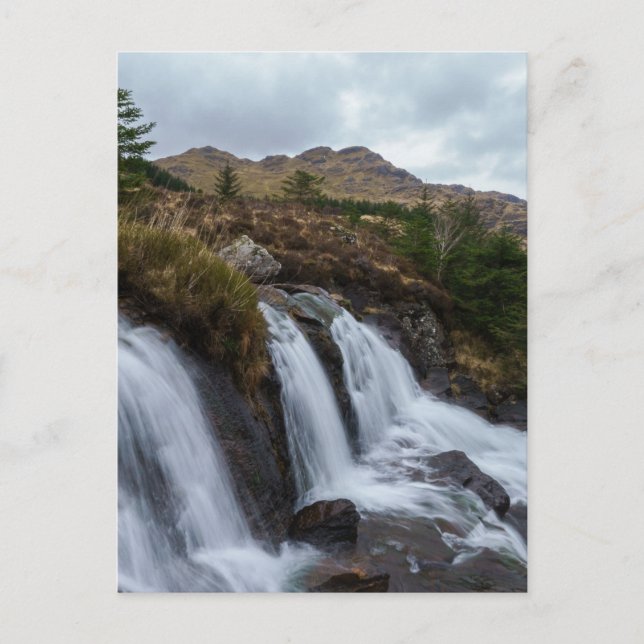 Loch Restil Waterfall Postkarte (Vorderseite)