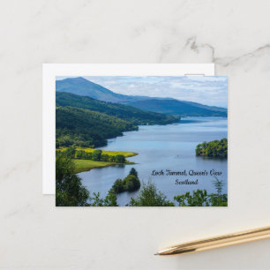 Loch Tummel depuis Queen's View, carte postale d'É