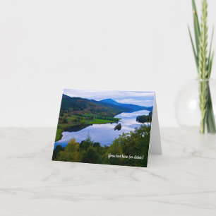 Loch Tummel von Queen's View Grußkarte Dankeskarte