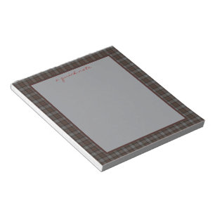 Lochaber Original Schottischer Tartan Notizblock