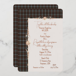 Lochaber Tartan Kariert Folieneinladung