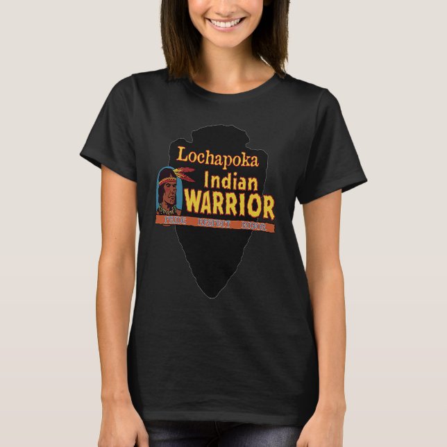 Lochapoka Native Amerikanische Ureinwohner Warrior T-Shirt (Vorderseite)