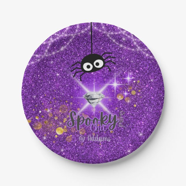 Lochkartenplatte aus Halloween-Party Pappteller (Vorderseite)