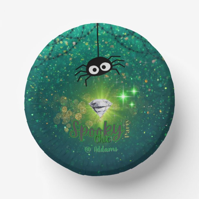 Lochkartenplatte aus Halloween-Party Pappteller (Vorderseite)