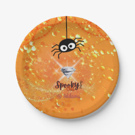 Lochkartenplatte aus Halloween-Party Pappteller