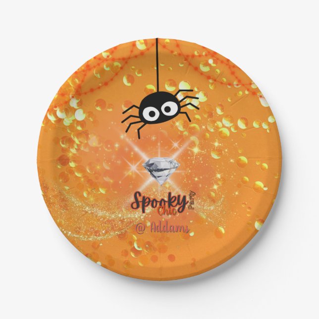Lochkartenplatte aus Halloween-Party Pappteller (Vorderseite)
