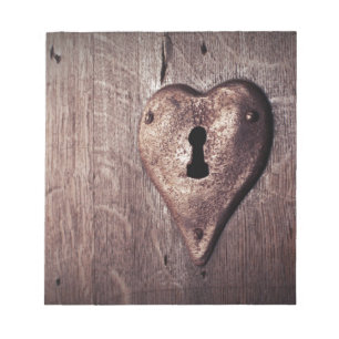 Lock Heart Notizblock